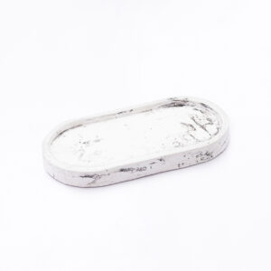 Bandeja cerámica simil mármol